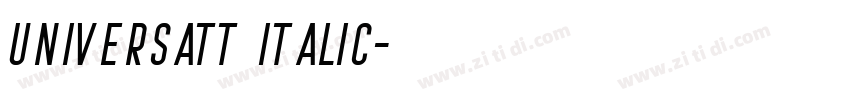 UniversATT Italic字体转换 UniversATT Italic字体转换